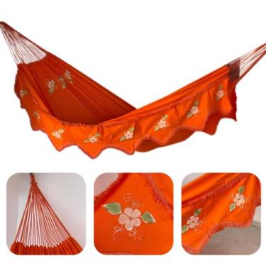 Imagem de Rede De Dormir Descanso Grande Casal Reforçada Sol a Sol Com Varandas 