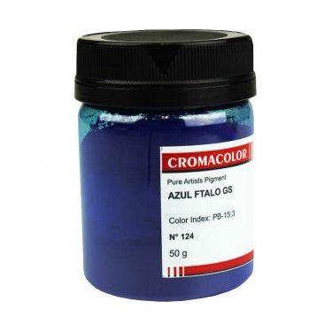 Imagem de Pigmento Artístico Cromacolor 50g 124 Azul Ftalo GS