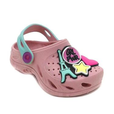 Imagem de Babuche Infantil Plugt Menina Ventor Baby Girl Power Rosa Balé, 23/24