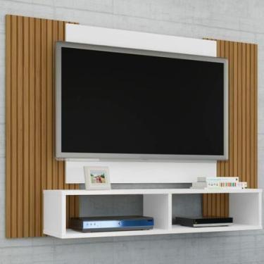 Imagem de Painel de Tv Navi Branco Ripado - Moveis Bechara