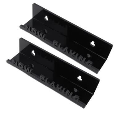 Imagem de Prateleira de acrílico para armazenamento de discos, elegante suporte de exibição para quarto, sala de estar, escritório, prateleira de disco flutuante fácil de instalar para amantes de música,