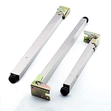 Imagem de Pernas de móveis, pernas de mesa de móveis DIY de aço inoxidável, pernas telescópicas dobráveis, pernas de mesa de barra ajustável em altura, pernas de armário de mesa elevatória push-pull, 60 cm, 1