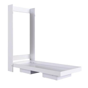 Imagem de Cama Articulada Solteiro Vertical com 2 Nichos CV1080 80cm Branco - Art In Móveis
