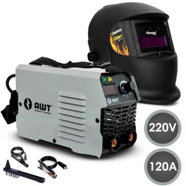 Imagem de Máq. de Solda AWT MMA120 120A + Máscara Automática Titanium