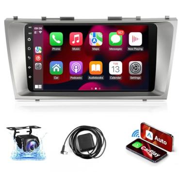 Imagem de Leadfan Rádio automotivo Android para Toyota Camry 2006 2007 2008 2009 2010 2011, tela sensível ao toque IPS de 9 polegadas para Camry Car Stereo com carplay sem fio Android Auto/Bluetooth/GPS/WiFi