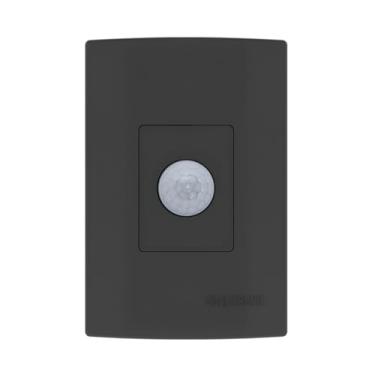 Imagem de Sensor de Presença Embutir Qualitronix QI2MP Preto 180° Caixa 4x2 com Ajuste de Tempo e Sensibilidade - 110V a 220V