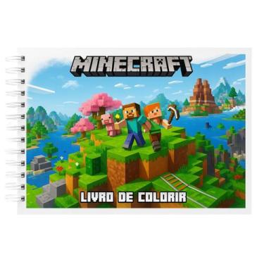 Imagem de Caderno De Desenho Livro De Colorir Minecraft Estilo Bobbies Good Capa