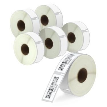 Imagem de BETCKEY - Etiquetas compatíveis com DYMO 30336 (2,54 cm x 2-1/8"), multiusos e códigos de barras - Compatível com impressoras Rollo, DYMO Labelwriter 450, 4XL e Zebra [6 rolos/3000 etiquetas]