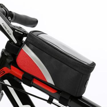 Imagem de Bolsa Porta Celular Para Bike Bicicleta Bag A Prova D´agua Protetor Quadro Protetor De Celular Para Bicicleta Ciclismo bolsa para celular bicicleta Bolsa De Quadro Frontal Smartphone Telefone Suporte