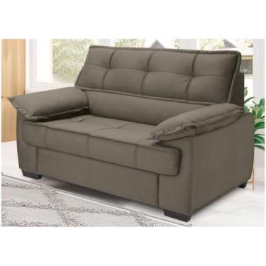 Imagem de Sofá 2 Lugares Suéde Lisboa Linoforte, Bege, 2 lugares