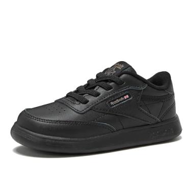 Imagem de Reebok Tênis infantil unissex Club C, Núcleo preto, 8 Toddler