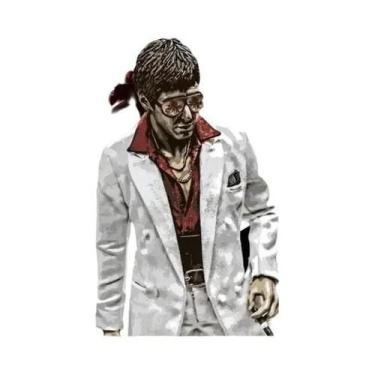 Imagem de Tony Montana Scarface Movie Poster Pintura Em Tela Arte De Parede Para