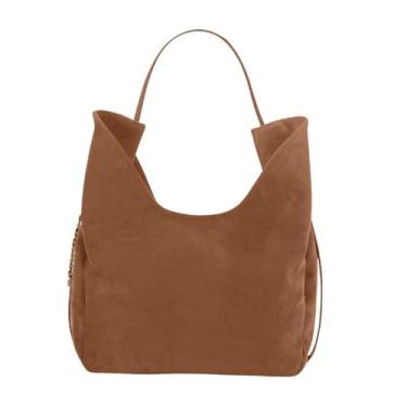 Imagem de Bolsa Feminina Grande De Ombro Saco Vizzano Original 10104.1, Ambar ca