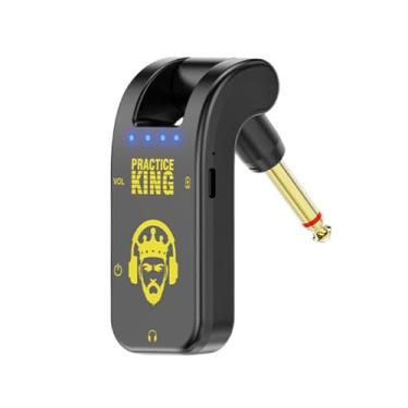 Imagem de menolana Amplificador de fone de ouvido de guitarra portátil recarregável leve profissional para prática de fone de ouvido de guitarra elétrica e baixo