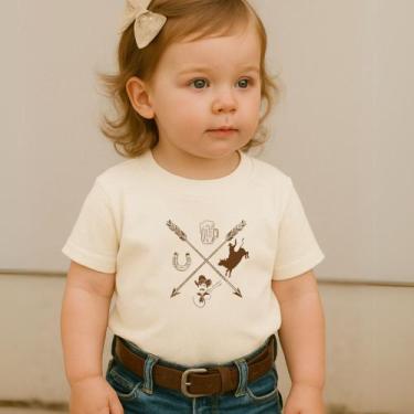 Imagem de Blusa Camiseta Manga Curta Country Infantil Estampa Flechas Country Co