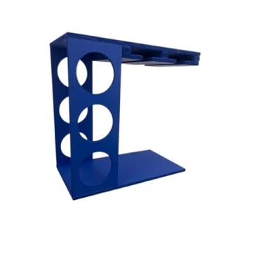 Imagem de Adega Rústica para Vinhos e Taças | Decoração Gourmet (Azul)