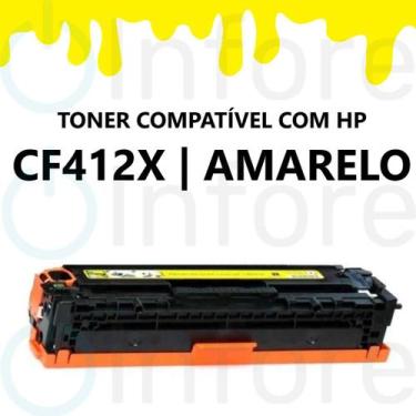 Imagem de Toner Compatível Cf412x 412x Amarelo  M452DN M452NW M452DW M477FNW M47