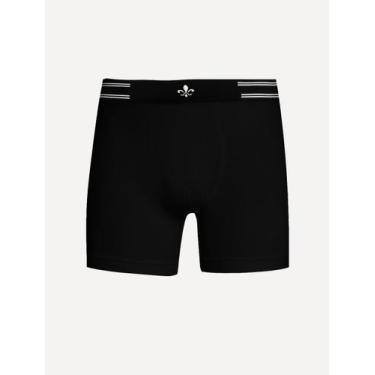 Imagem de Cueca Dudalina Boxer Seamless Logo Stripes Preta 1UN, L/G