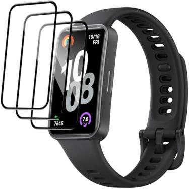 Imagem de Murmure [Pacote com 3 protetores de tela para smartwatch HUAWEI Band 10, película protetora de tela macia HD transparente 3D curvada, antiarranhões, [cobertura total] sensível ao toque