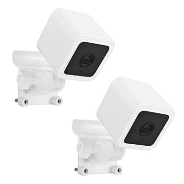 Imagem de HOLACA Suporte de ganchos de revestimento de vinil para Wyze Cam V3, clipes de gancho de revestimento para montagem da câmera Wyze Cam V3, material de aço inoxidável à prova de intempéries (branco