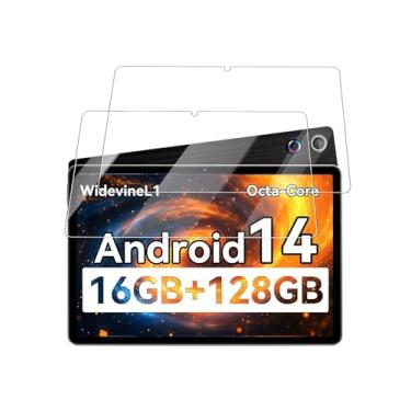 Imagem de Protetor de tela para tablet UGRIHACH A7 Android 14 de 11 polegadas, filme de vidro temperado 9H antiarranhões fácil de instalar, sem bolhas, pacote com 2