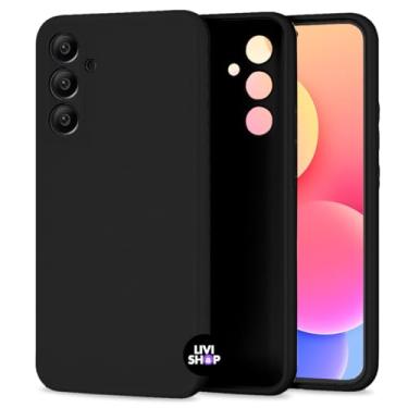 Imagem de Capa Case Capinha Compatível Samsunng Galaxy A56 Silicone Com Bordas Elevadas Aveludada Forro Premium (PRETO)