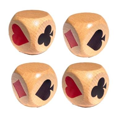 Imagem de for Compatible with Trump Marker/Indicator Wood Big Size 1.57'' use with Euchre, Pinochle, Bridge,Lucy Dice, and Great Euchre Gift for Card Game Enthusiasts, Comes with Linen Storage Bag. (4)