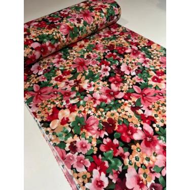 Imagem de Tecido 100 Viscose Estampado 1 metro x 1,46m Largura Padrão - Impacto 