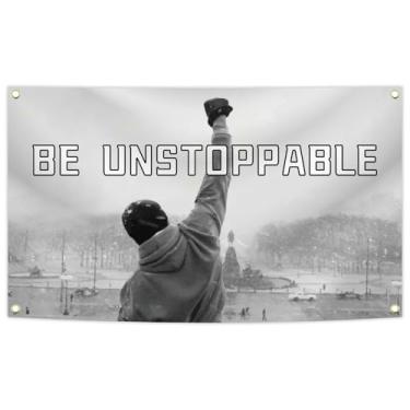 Imagem de Bandeira motivacional motivacional divertida para decoração de quarto de dormitório universitário de 9,5 x 1,5 m