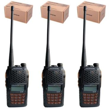 Imagem de 3 Rádio Comunicadores Baofeng UV6R Dual Band