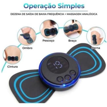 Imagem de Kit 6 Mini Massageador Dor Pescoço Coluna Pernas Abdome Relaxa - Home 