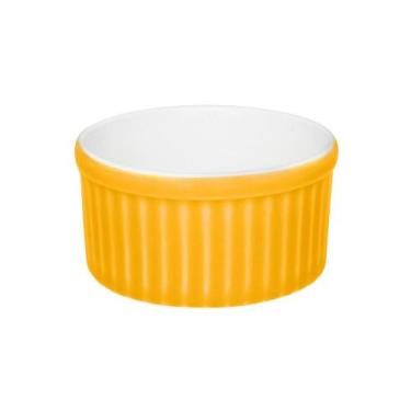 Imagem de Conjunto de 6 Ramequins 10x5cm 180ml Amarelo e Branco - Oxford