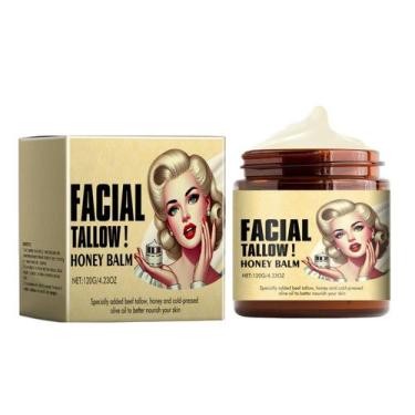 Imagem de Bálsamo, sebo bovino batido e mel para cuidados com a pele 100mL - Mar