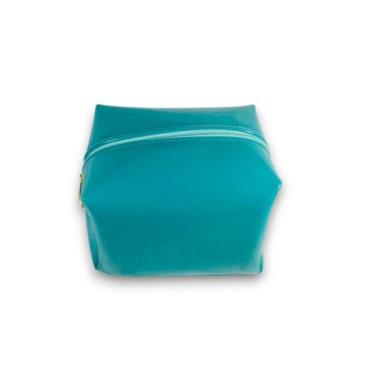 Imagem de Nécessaire Plástico Verde Agua Tamanho Médio - DaniBordados, Verde agu