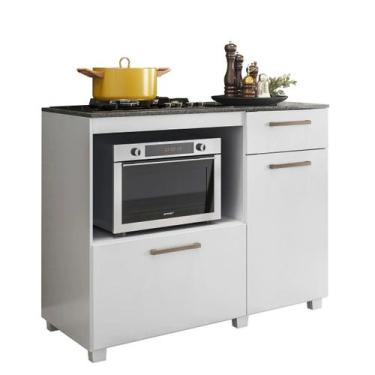 Imagem de Balcão de Cozinha Cooktop Branco - HIPERSTOCK