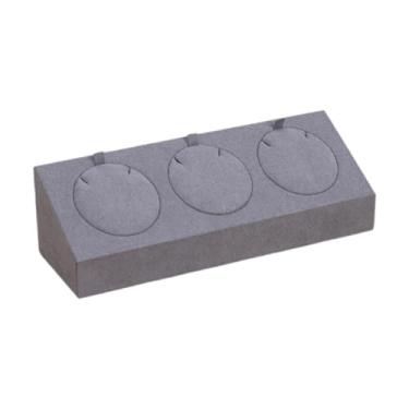 Imagem de MotiveTech Suporte para Pingentes, Suporte para Exibição de Joias, Organizador de Joias com 3 Posições, Suporte para Joias para Viagens, Shopping, Show, Transmis, Cinza