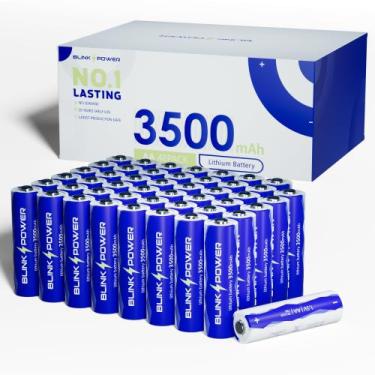 Imagem de Baterias de lítio Blinkspower AA 48 Pack 3500mAh 1.5V