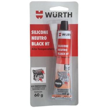 Imagem de Cola Silicone 60g wurth, Preto