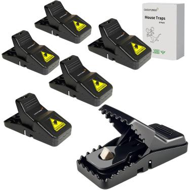 Imagem de Armadilhas de rato, armadilhas de rato para casa interna, mecanismo de acionamento preciso, permitindo a captura rápida de ratos - pacote com 6