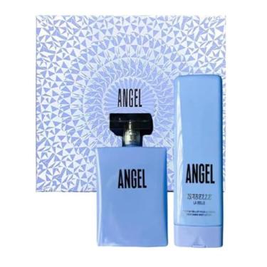 Imagem de Kit Perfume e Hidratante Corporal Angel, Isabelle La Belle, 100ml Eau de Toilette, 200ml Hidratante, Fixação 8 Horas, Feminino e Masculino