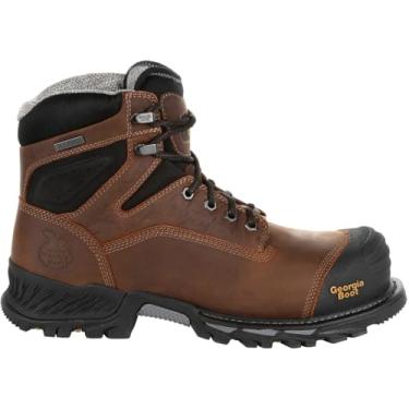 Imagem de Georgia Boot Rumbler Composite Toe Waterproof Work Boot Black and Brown