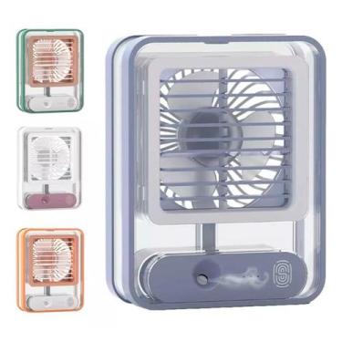 Imagem de Mini Ventilador Portátil Com Led Umidificador E Iluminação - Relet