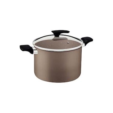 Imagem de Caldeirão Tramontina Milazzo 26cm Alumínio Antiaderente Starflon Max Soft-touch Amêndoa