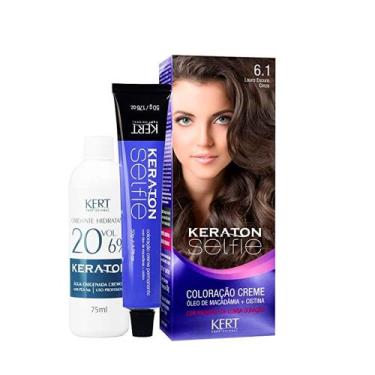 Imagem de Tintura Keraton Selfie 6.1 Louro Escuro Cinza