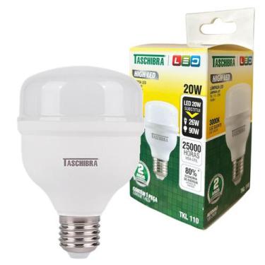 Imagem de Lampada Led Bulbo 20w Luz Quente 3000k Amarela Alta Potencia Branco-qu