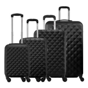 Imagem de Conjunto 4 Malas Rígidas 360 Mala PP 8 kg Mala de bordo 10kg Média 23k