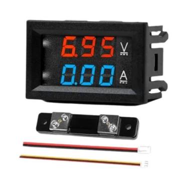 Imagem de Voltímetro E Amperímetro Digital Duplo LED Azul Vermelho DC 91.53V 10 