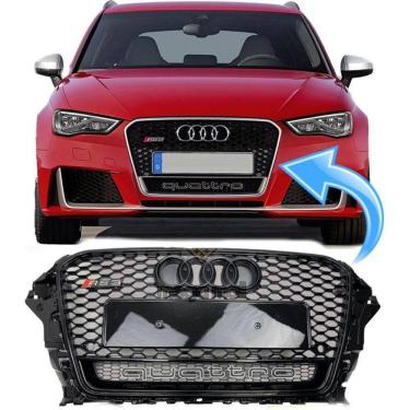 Imagem de Grade Frontal Colmeia Rs3 A3 Sportback E Sedan - 2013 À 2016