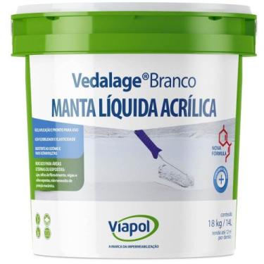Imagem de Manta Líquida Acrílica Vedalage Branco 14 Litros - V0217894 - VIAPOL