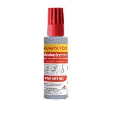 Imagem de Reabastecedor Marcador Quadro Branco Compactor 30 ml - Vermelho